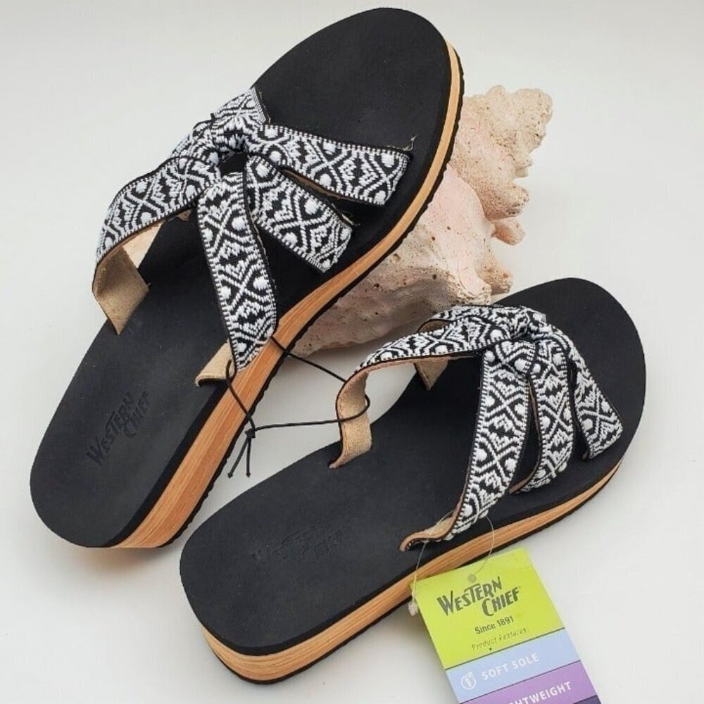 Light Weight Slide Sandals with Wedge Heal Womens Size 9 - Picture 2 of 5